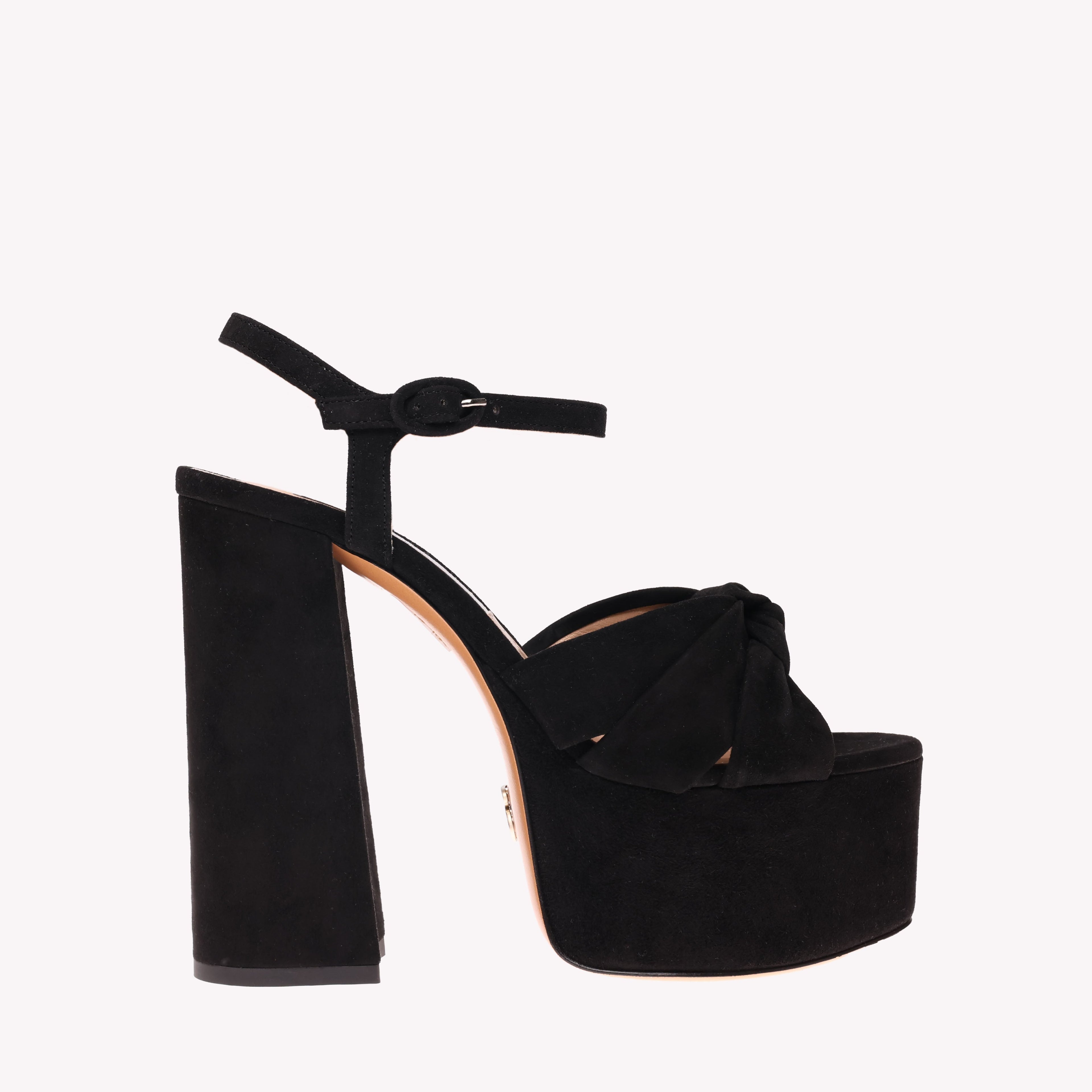 Platform Vera - Black Suede