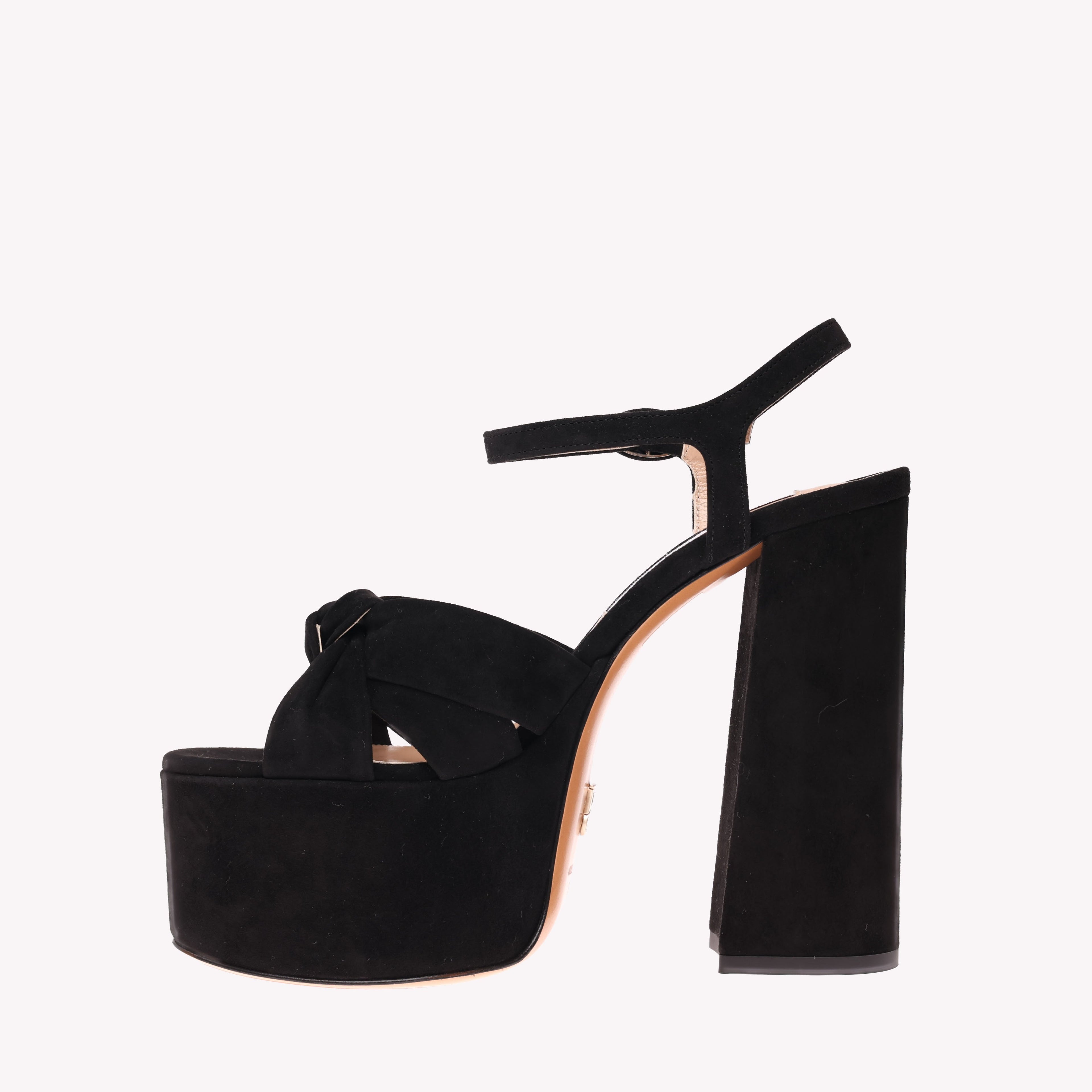 Platform Vera - Black Suede
