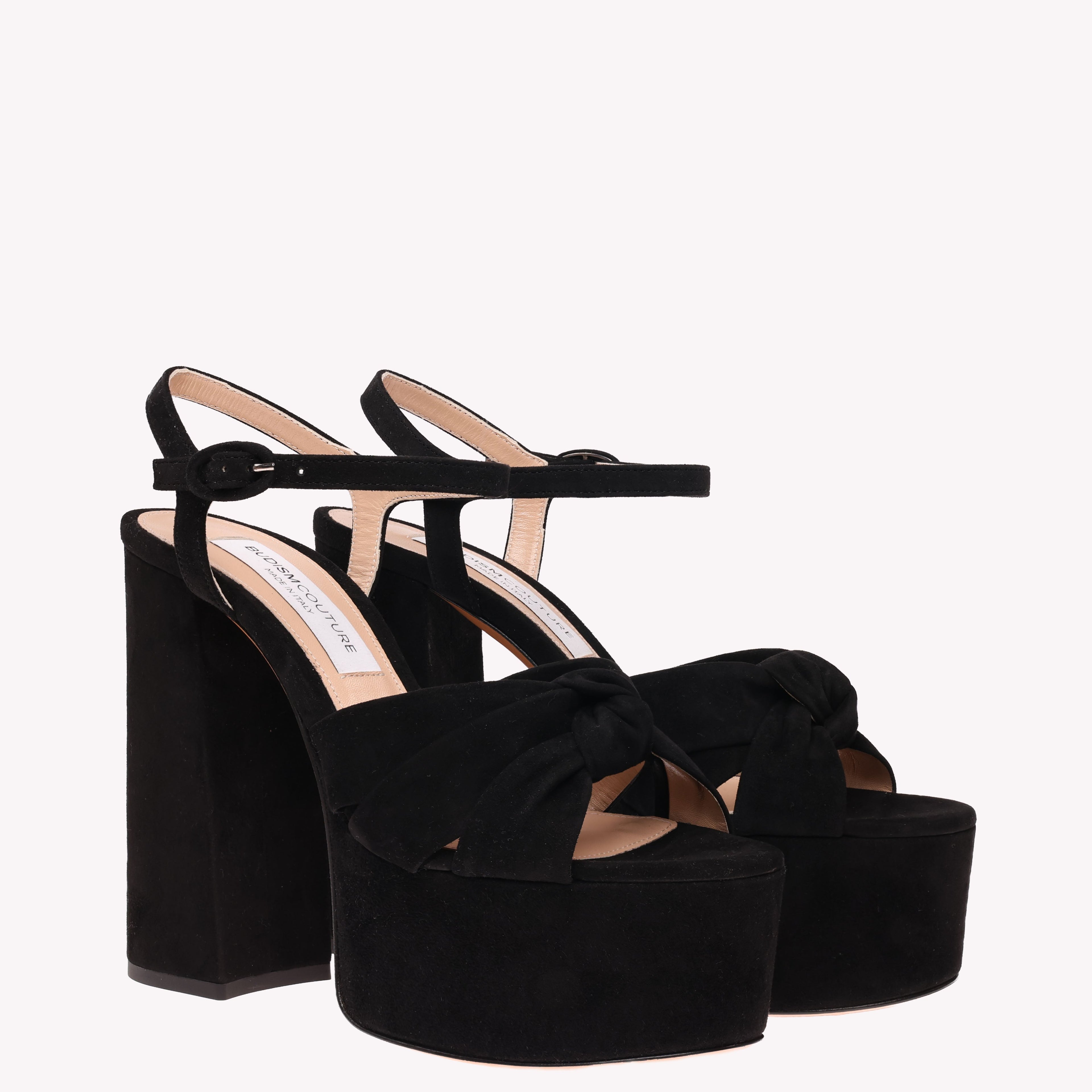 Platform Vera - Black Suede
