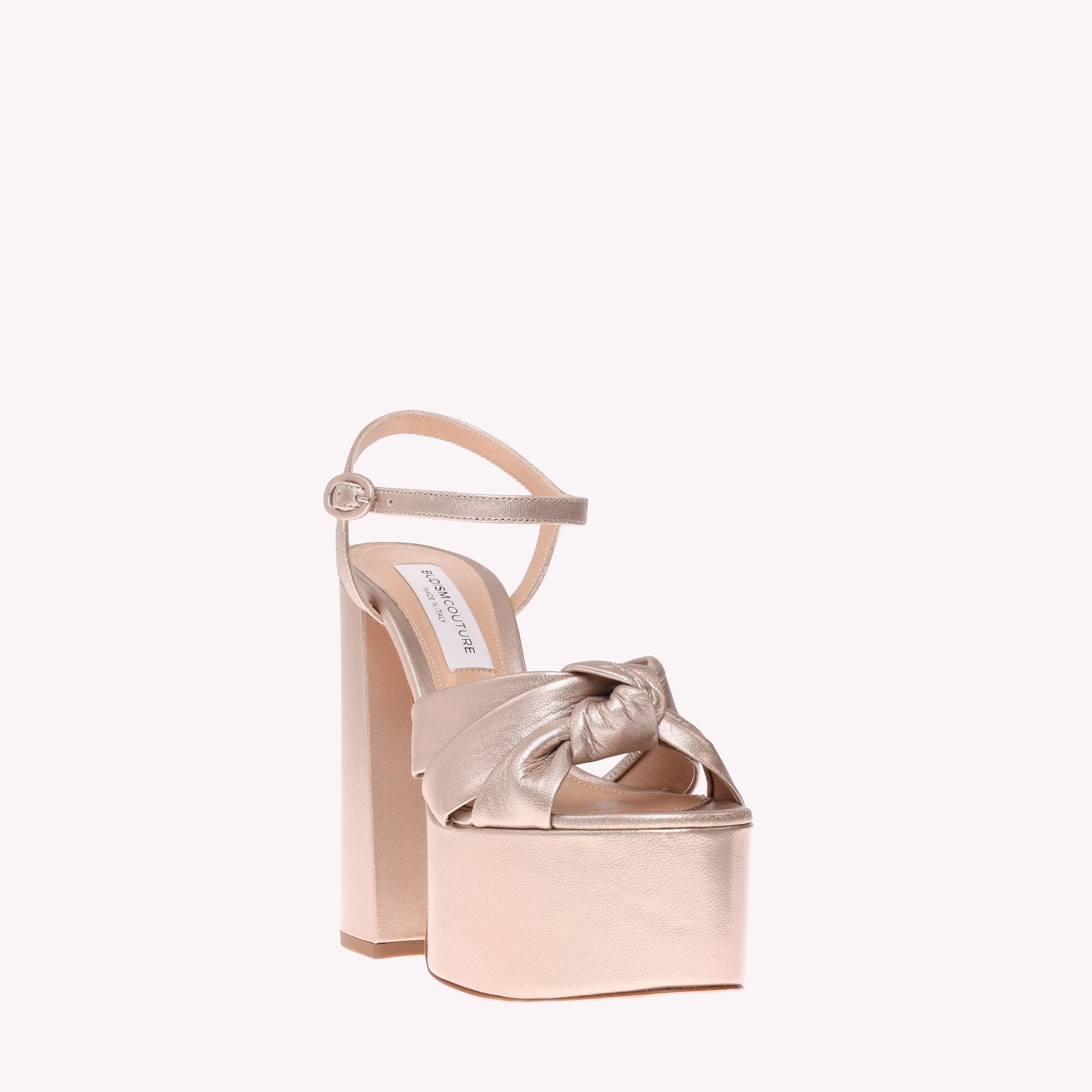 Platform Vera - Champagne Nappa