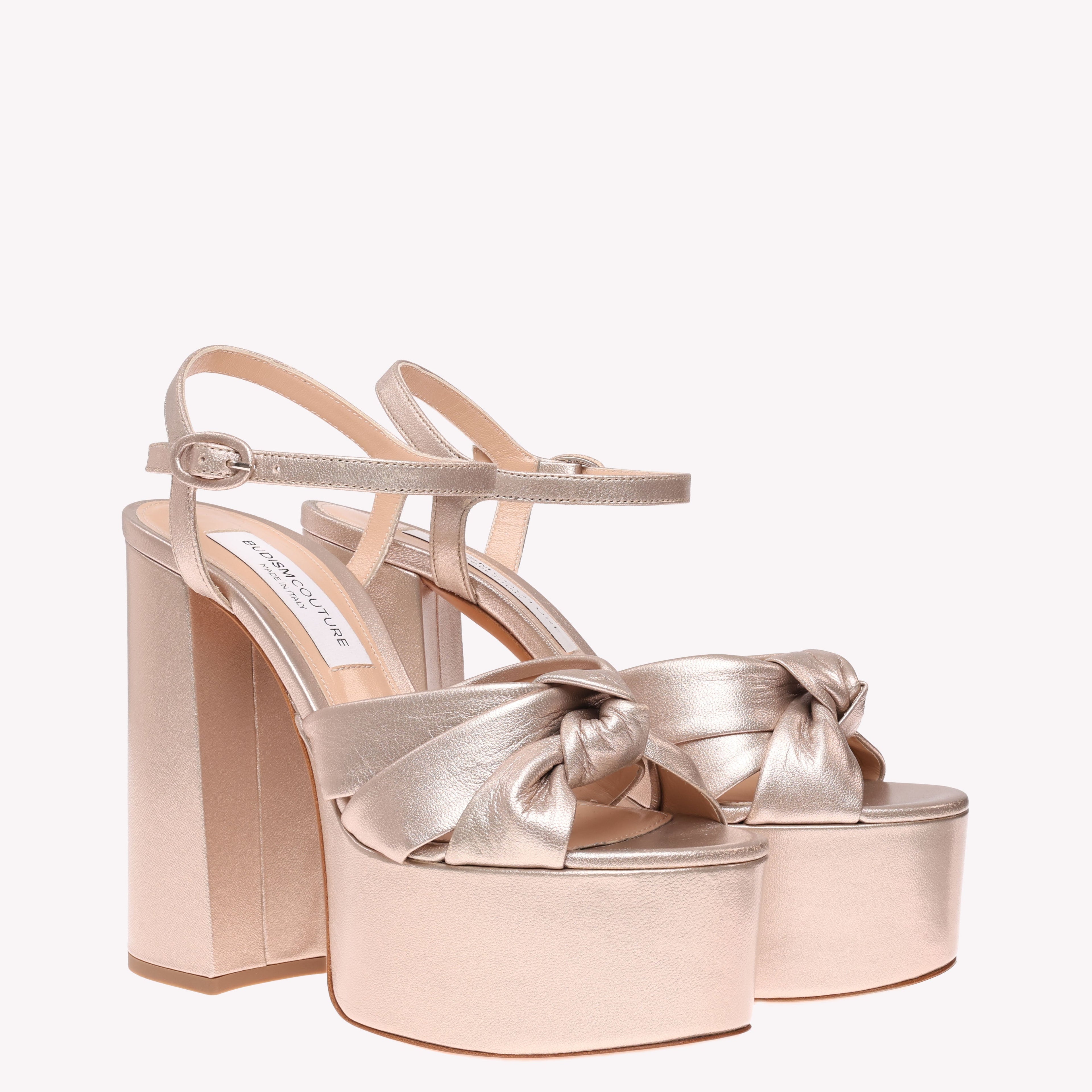 Platform Vera - Champagne Nappa