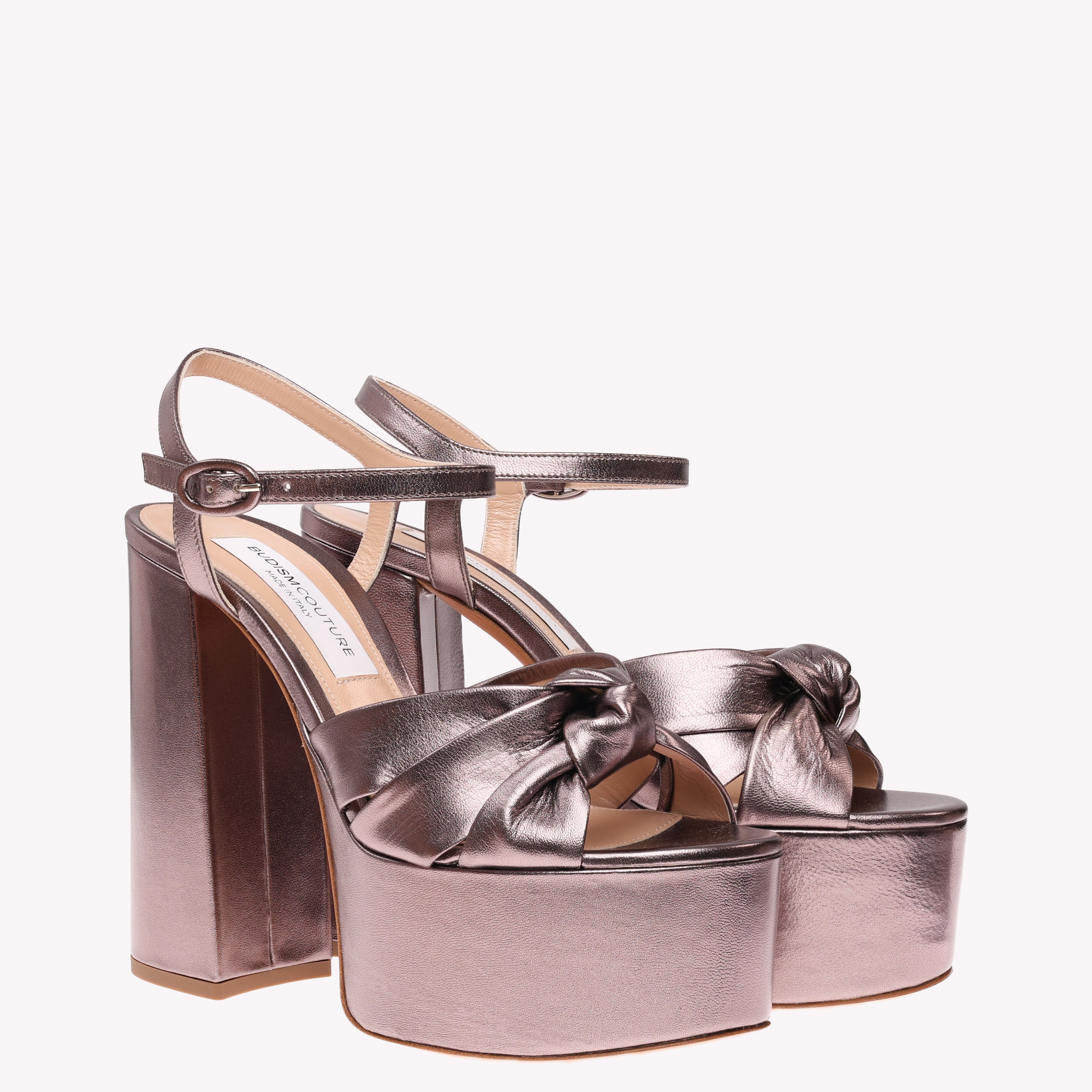 Platform Vera - Titanium Rose Nappa