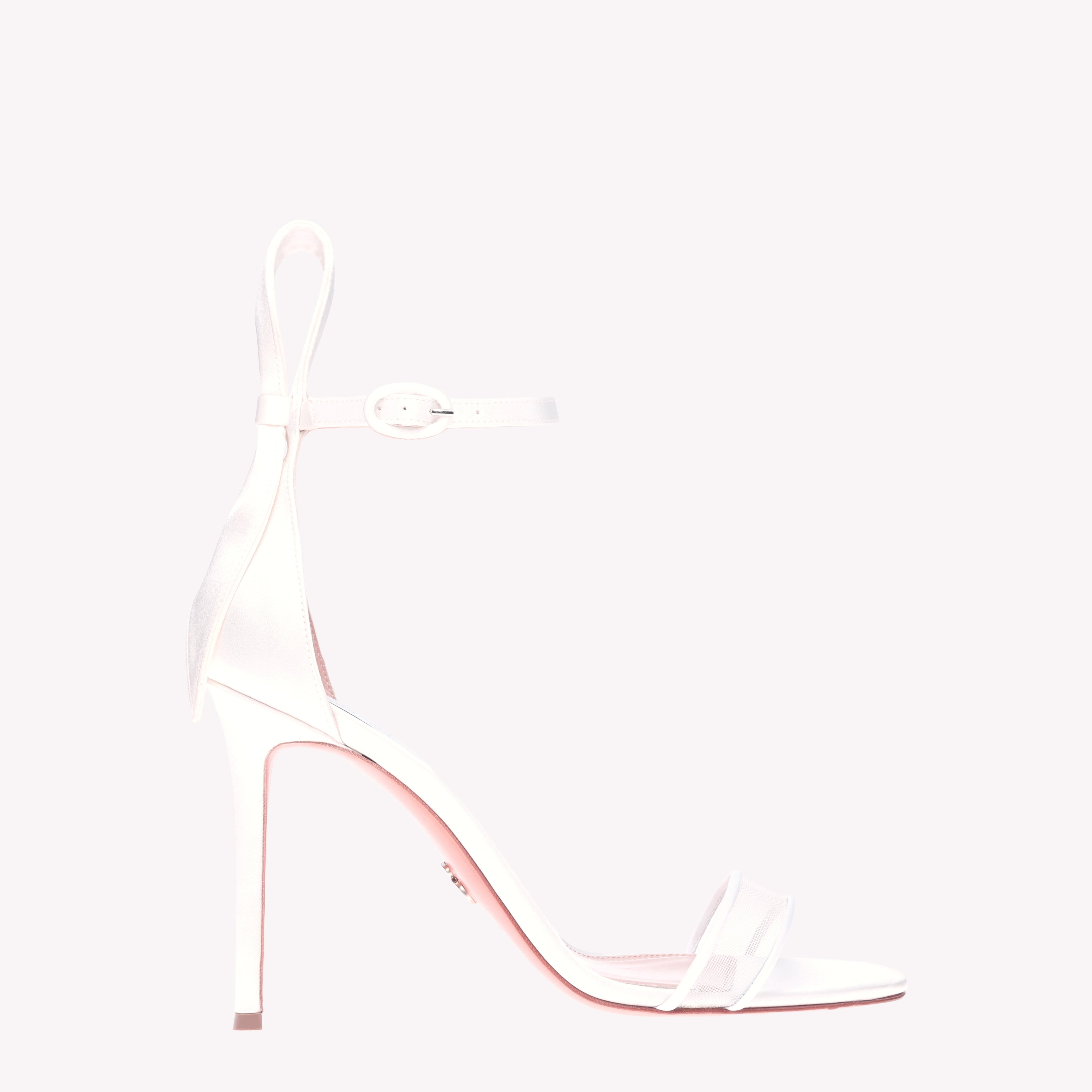 Sandal Venus 105 - White Satin Mesh