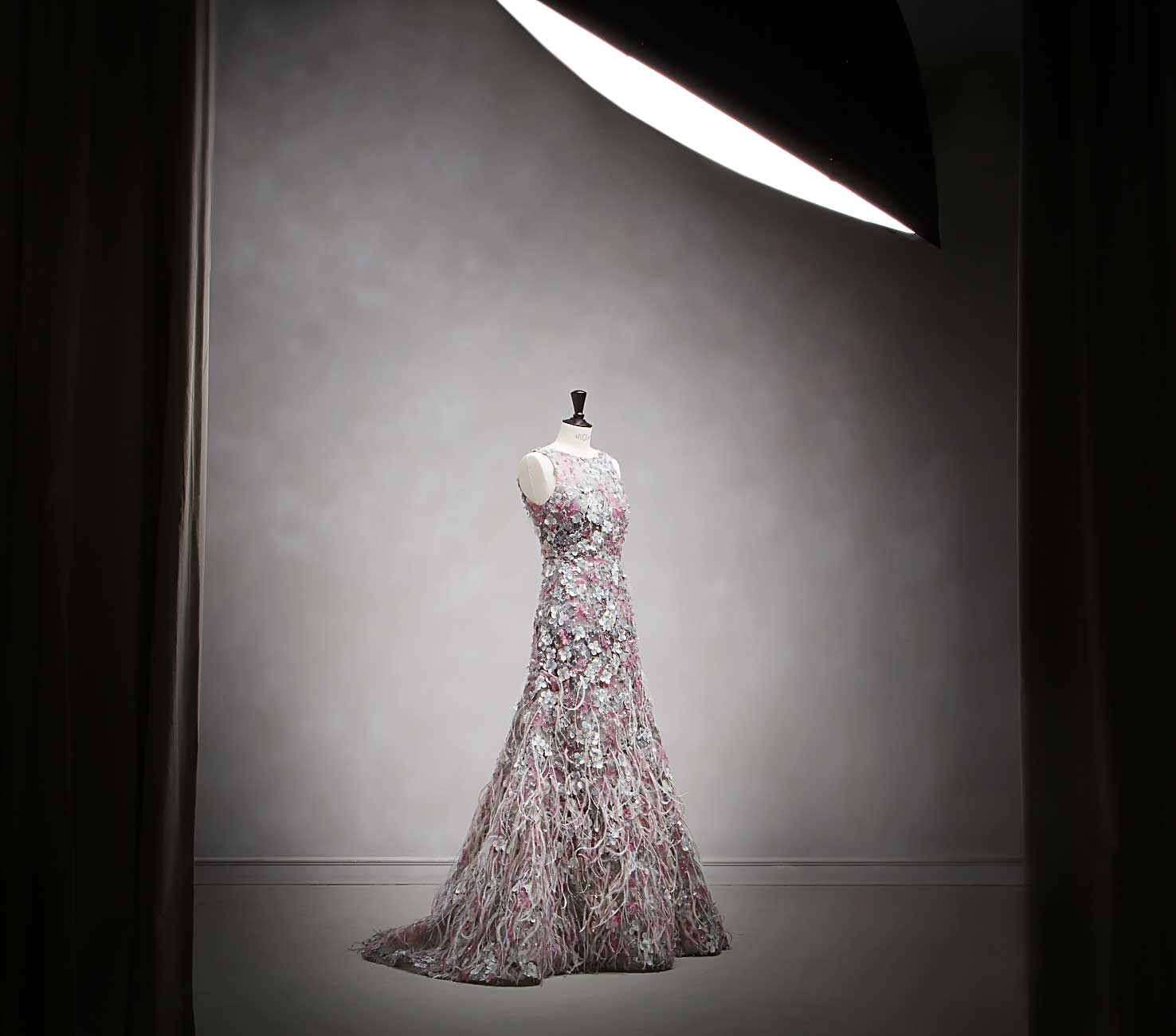 Couture: The Periwinkles Flowers Gown