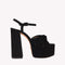 Platform Vera - Black Suede
