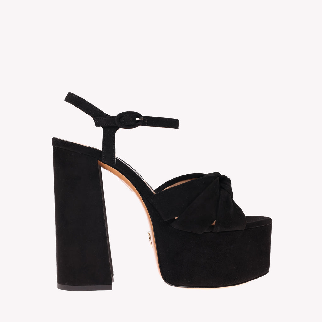 Platform Vera - Black Suede