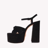 Platform Vera - Black Suede