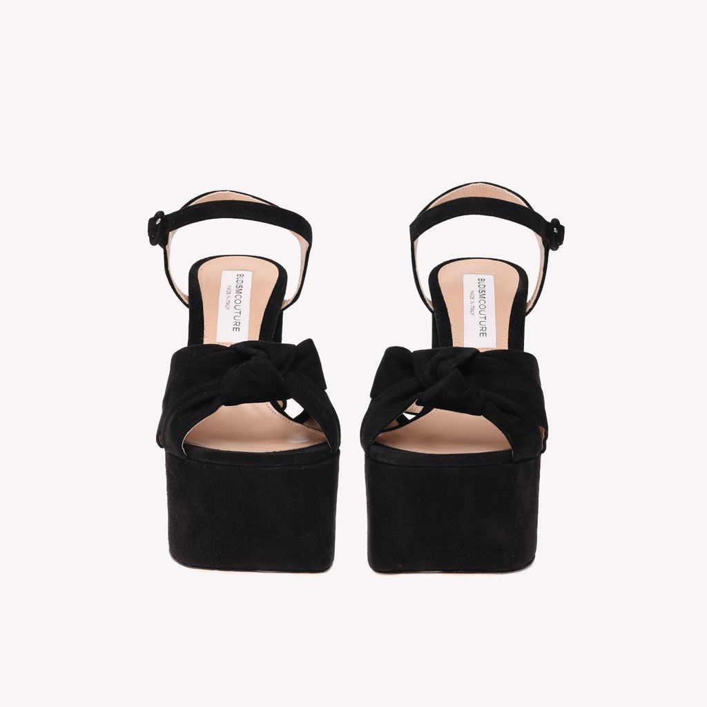 Platform Vera - Black Suede