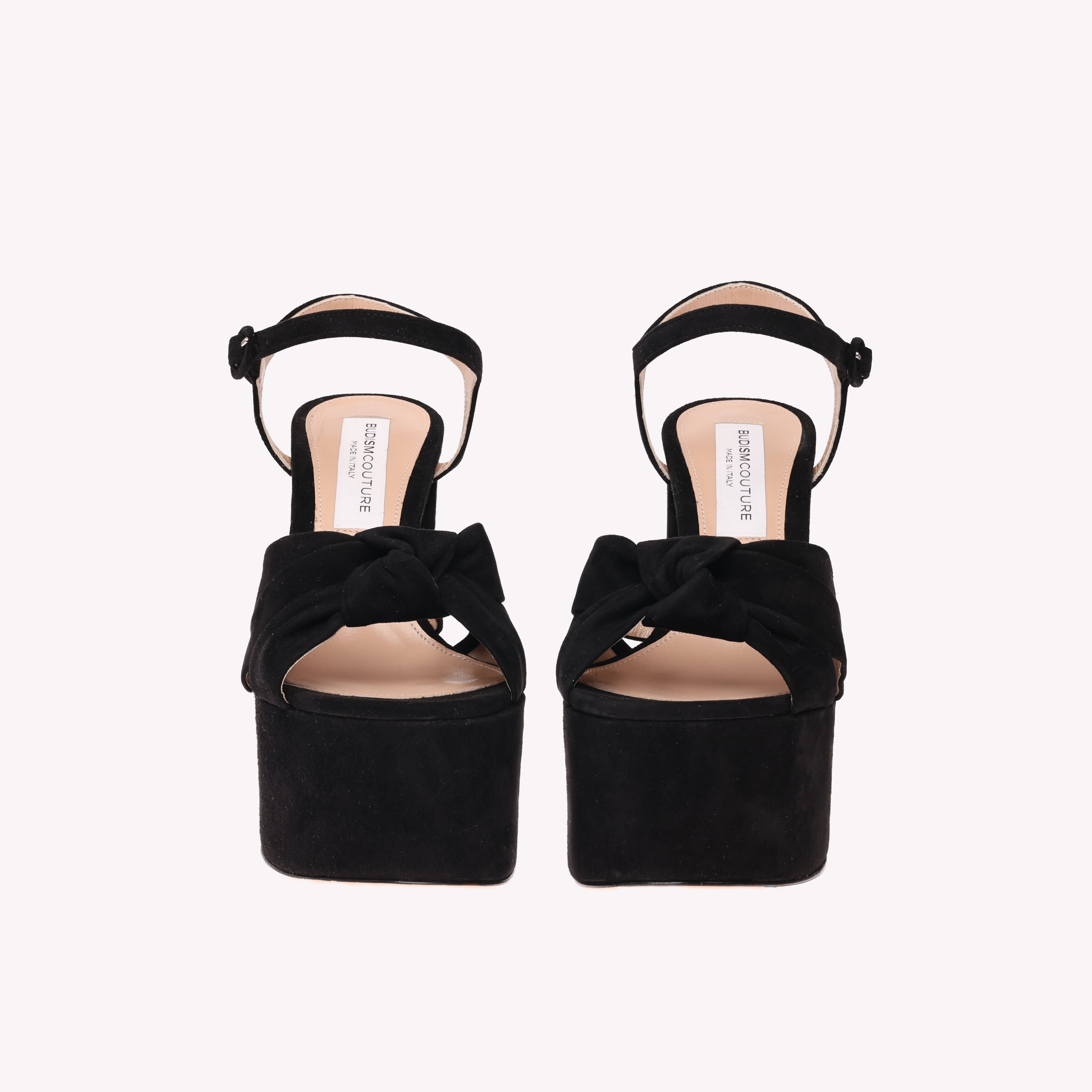 Platform Vera - Black Suede