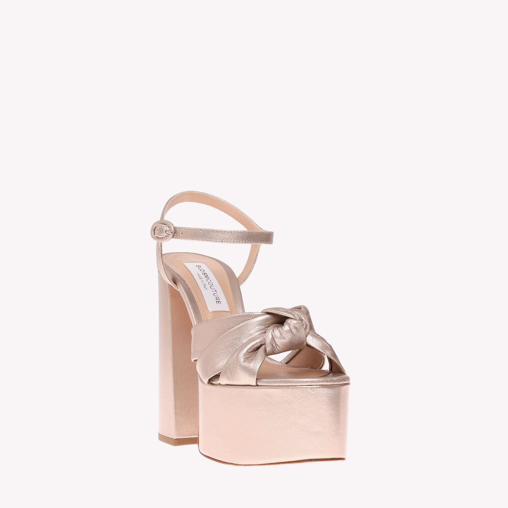 Platform Vera - Champagne Nappa