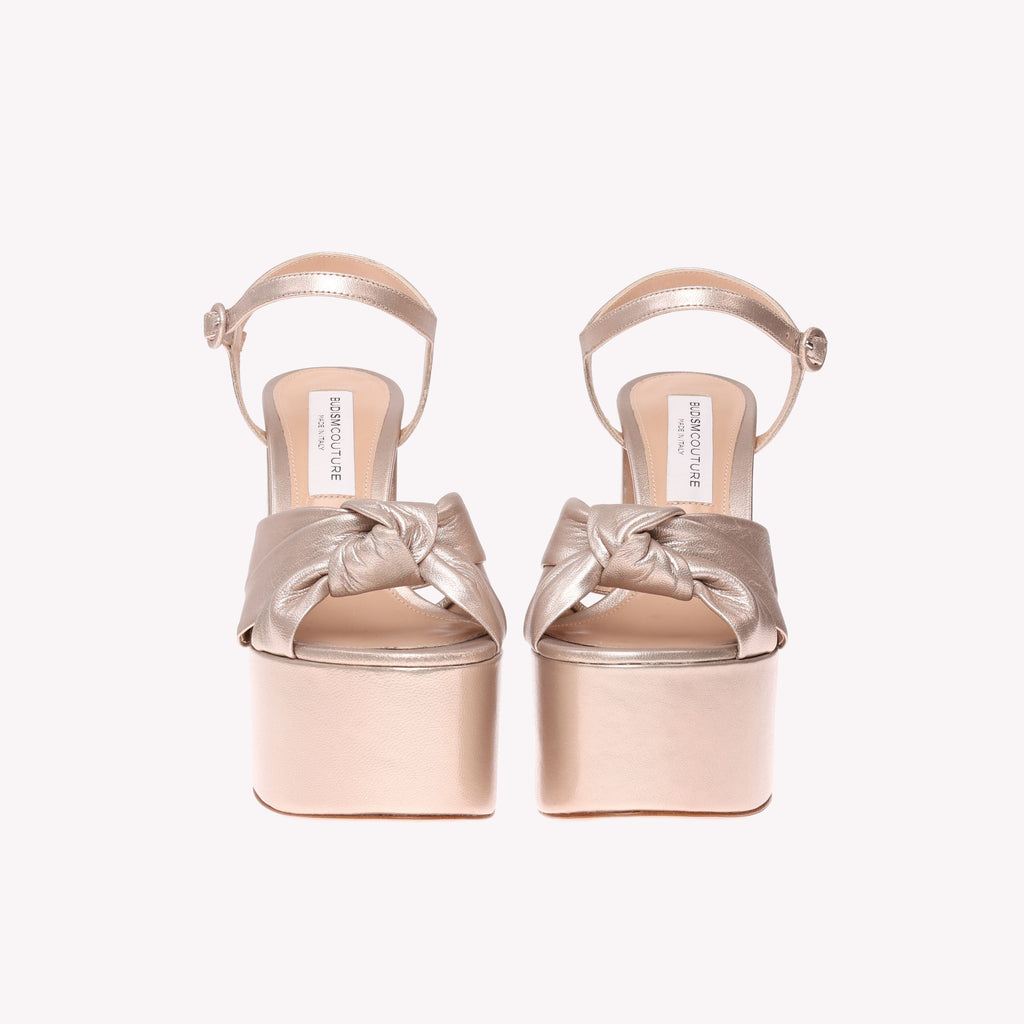 Platform Vera - Champagne Nappa