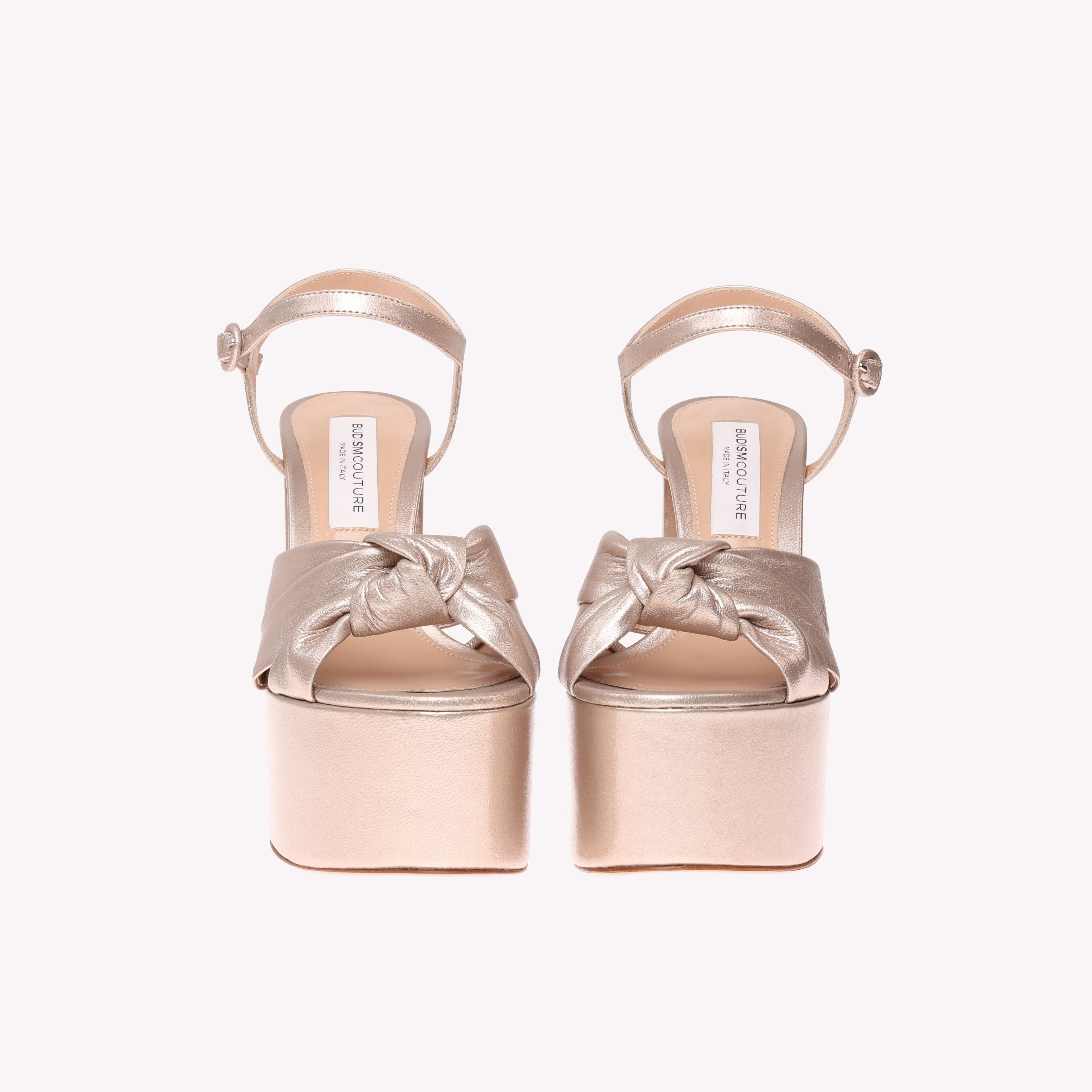 Platform Vera - Champagne Nappa