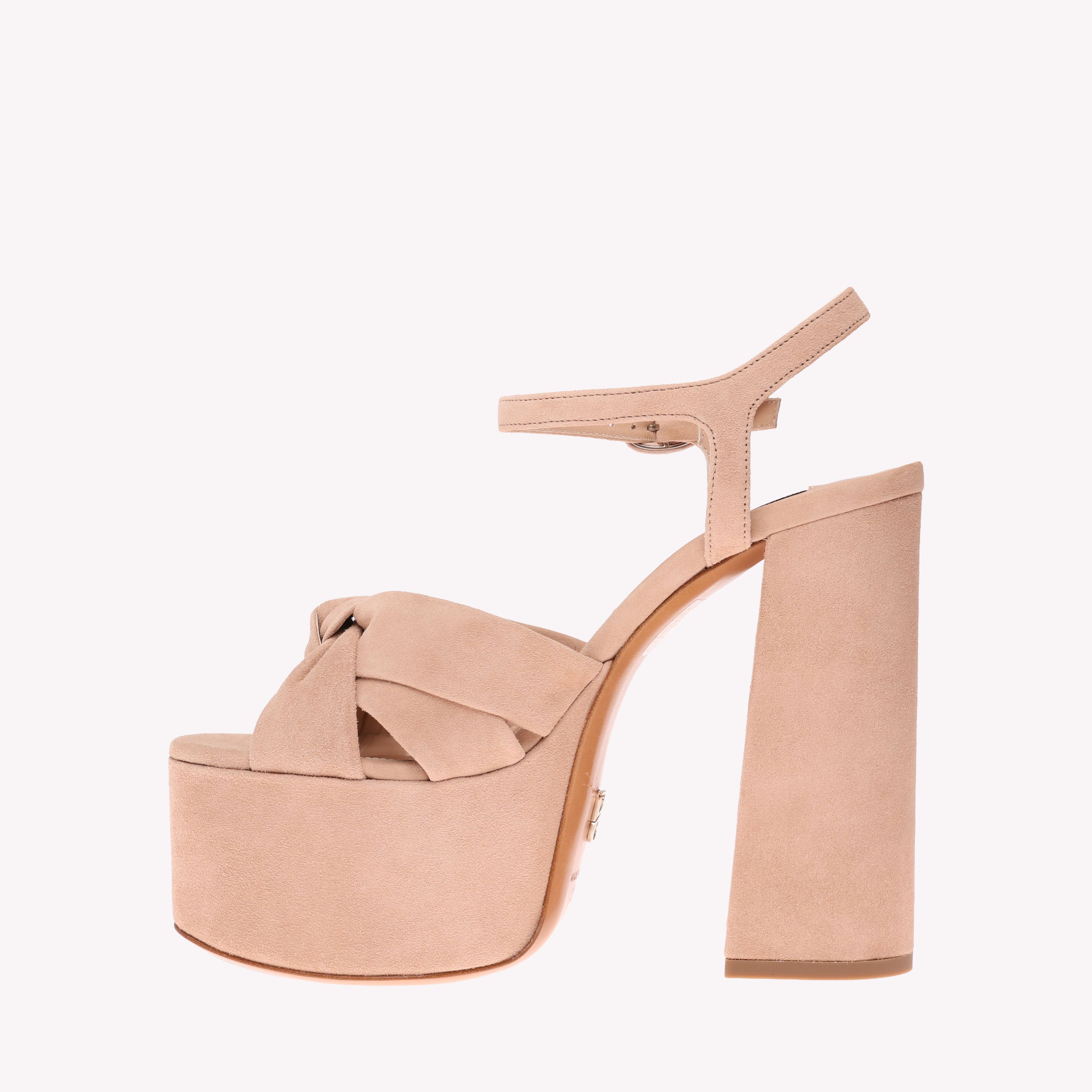 Platform Vera - Natural Blush Suede