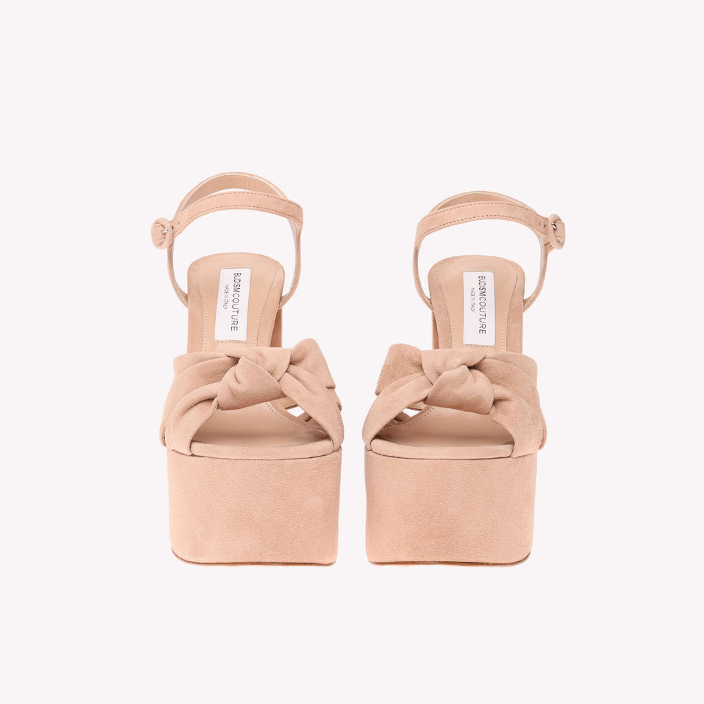 Platform Vera - Natural Blush Suede