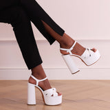 Platform Vera - Radiant White Nappa