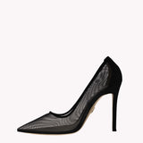 Pump Victoria 105 - Black Suede Mesh
