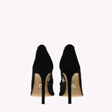 Pump Victoria 105 - Black Suede Mesh