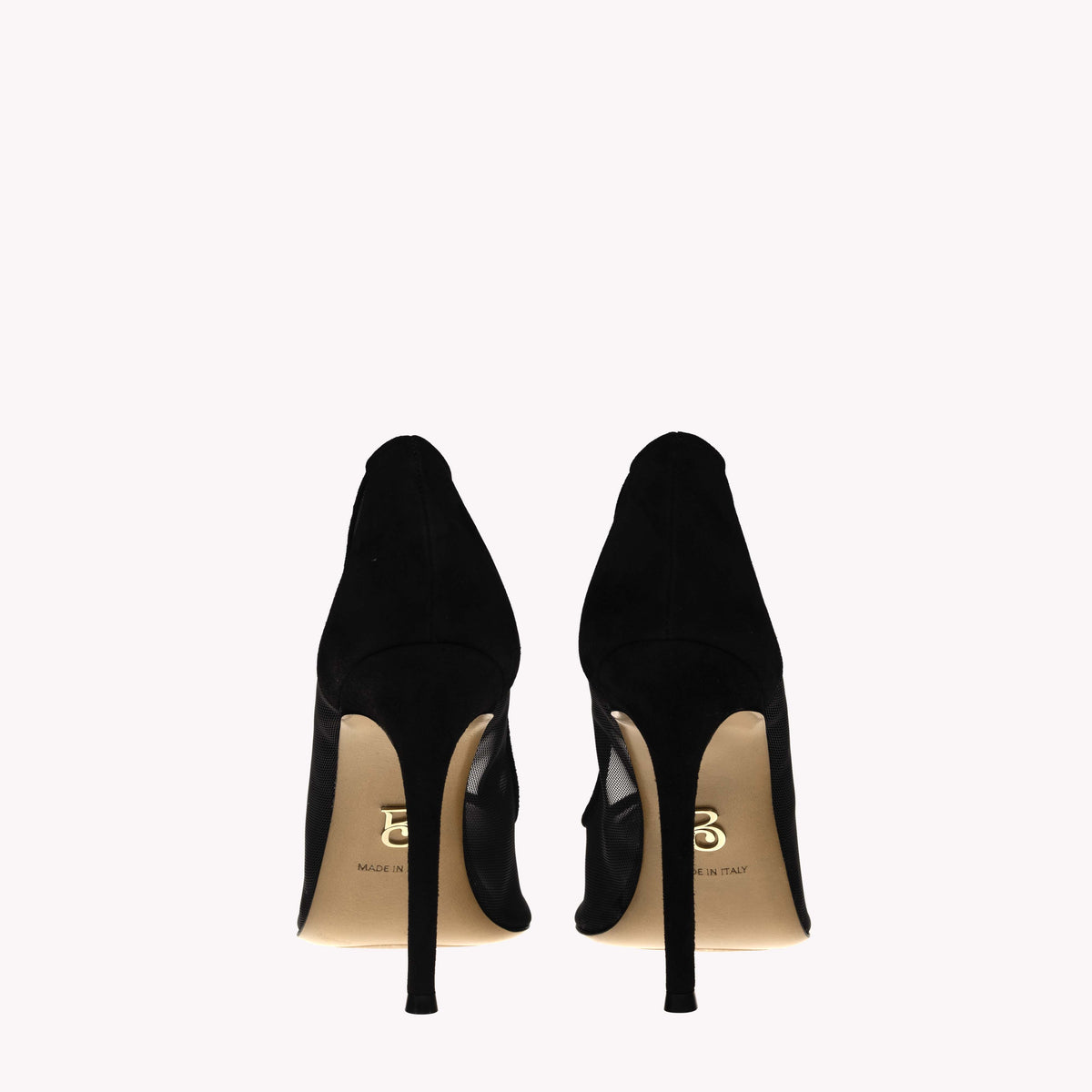 Pump Victoria 105 - Black Suede Mesh