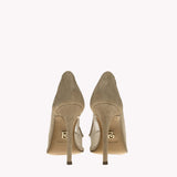 Pump Victoria 105 - Nude Suede Mesh