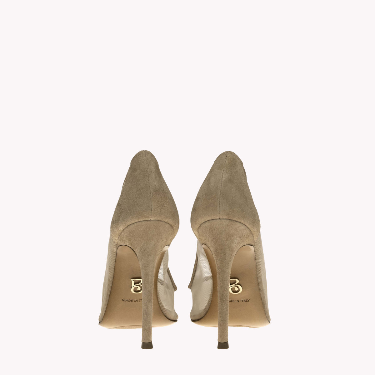 Pump Victoria 105 - Nude Suede Mesh