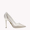 Pump Victoria 105 - Radiant White Nappa Mesh