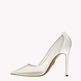 Pump Victoria 105 - Radiant White Nappa Mesh