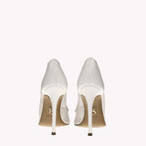 Pump Victoria 105 - Radiant White Nappa Mesh