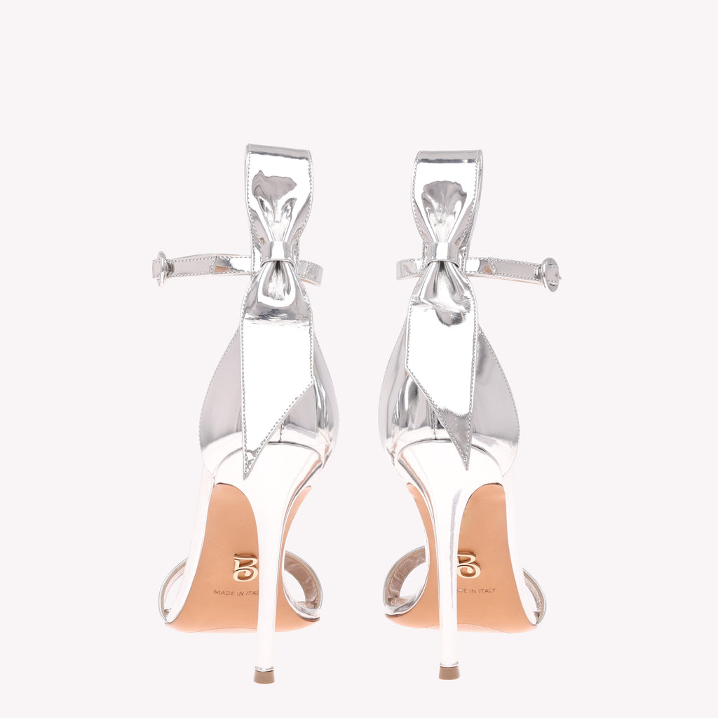 Sandal Venus 105 - Liquid Palladium Silver Mirror Leather
