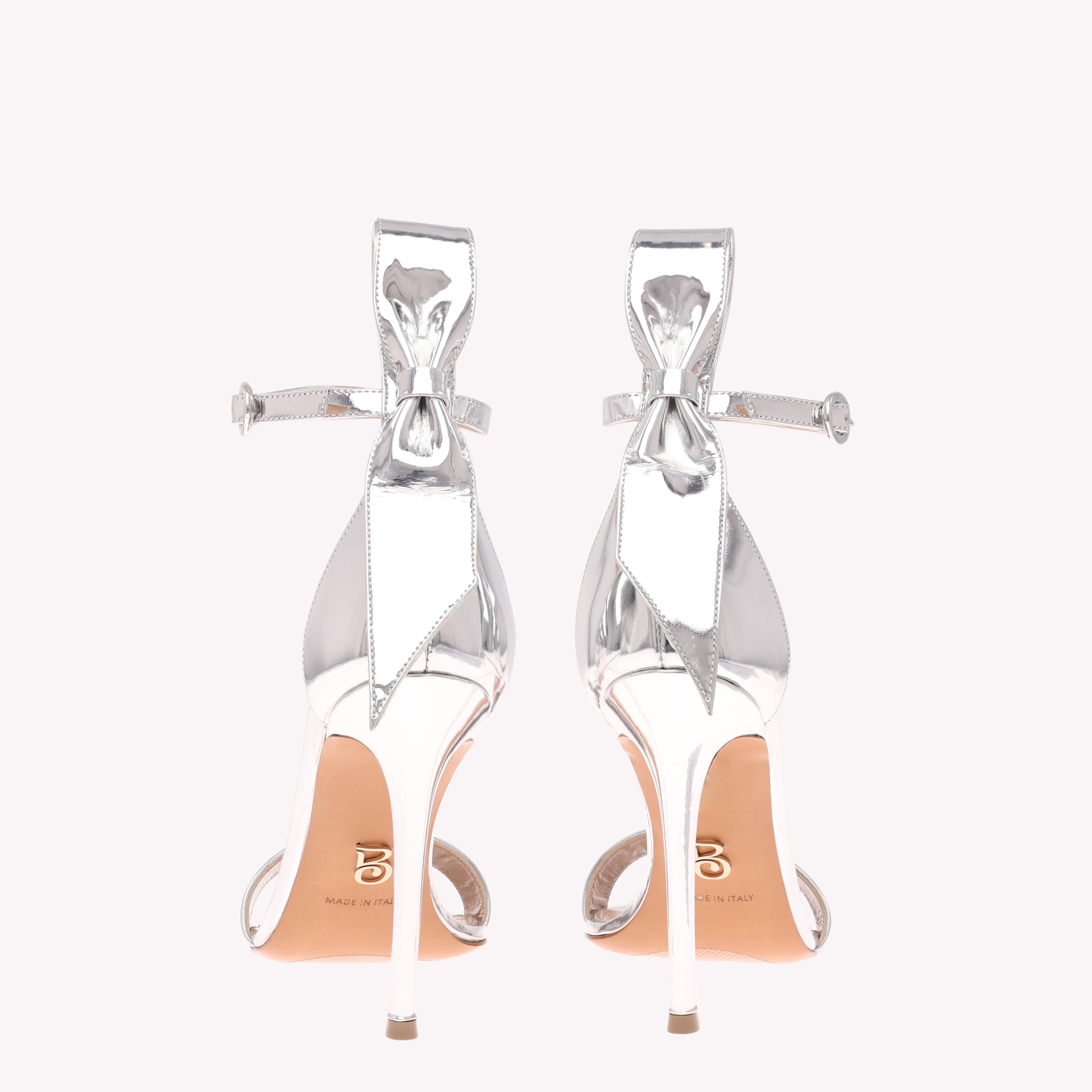 Sandal Venus 105 - Liquid Palladium Silver Mirror Leather