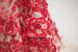 Couture: The Kalahari Red Flowers Gown